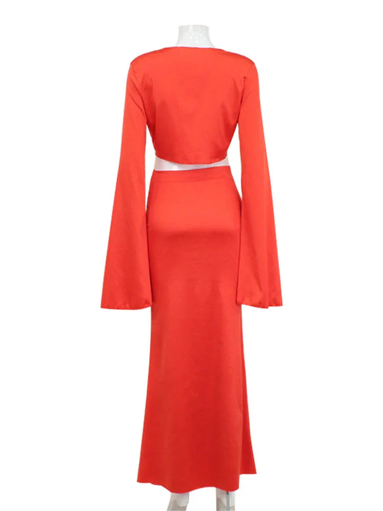 חליפה כתומה דגם בוטיק