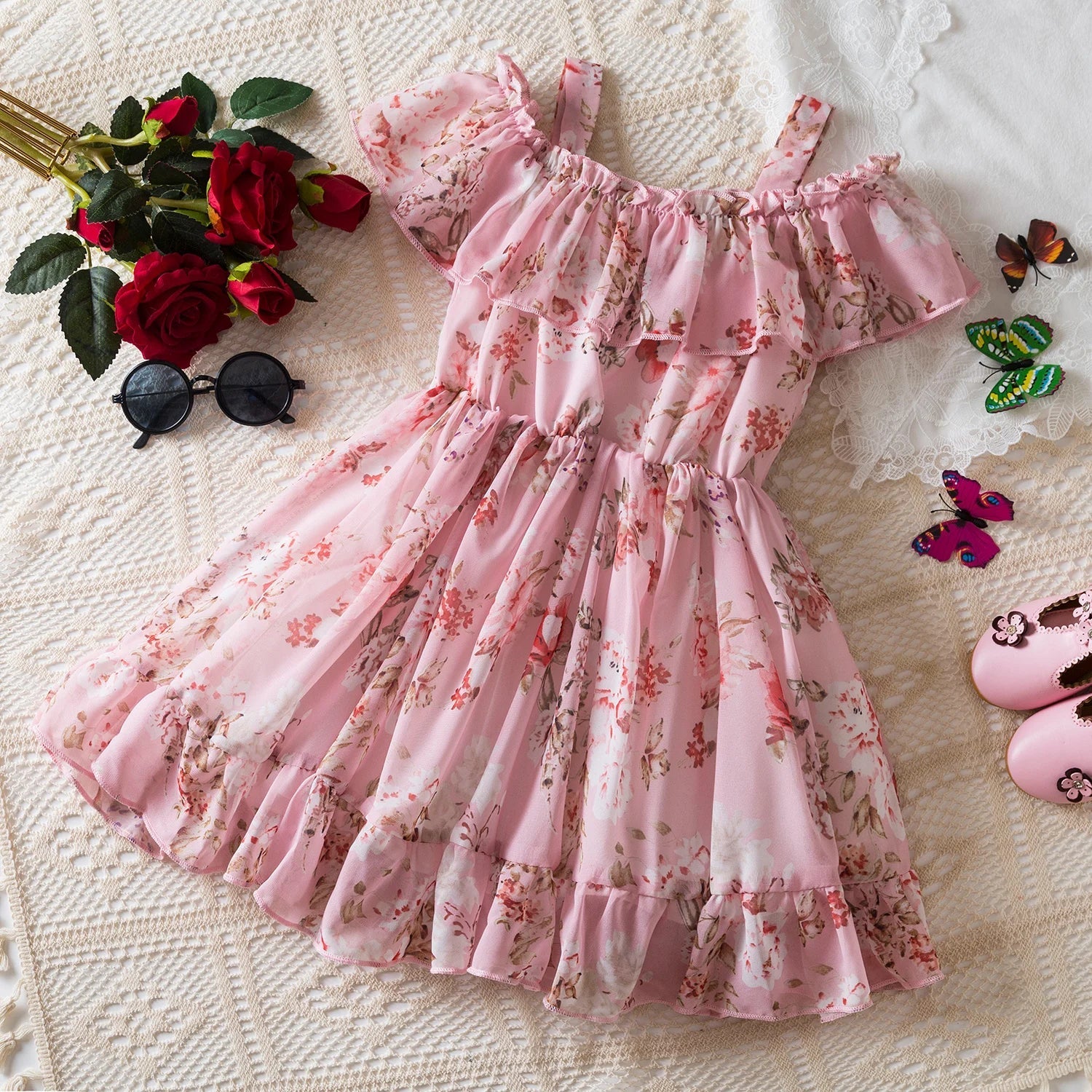 שמלת פרחים מהאגדות דגם איילה