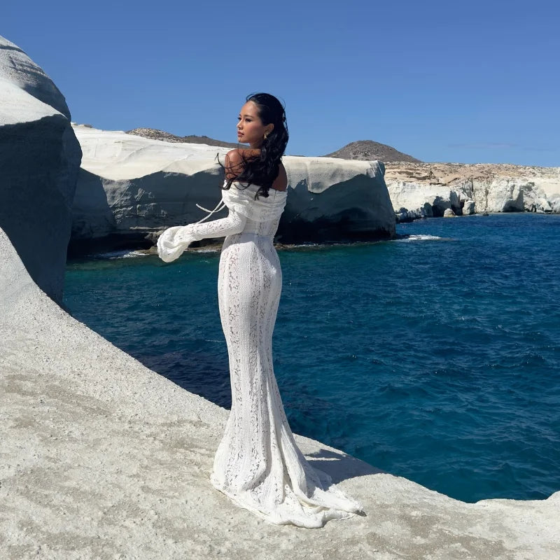 שמלת תחרה דגם לאריס