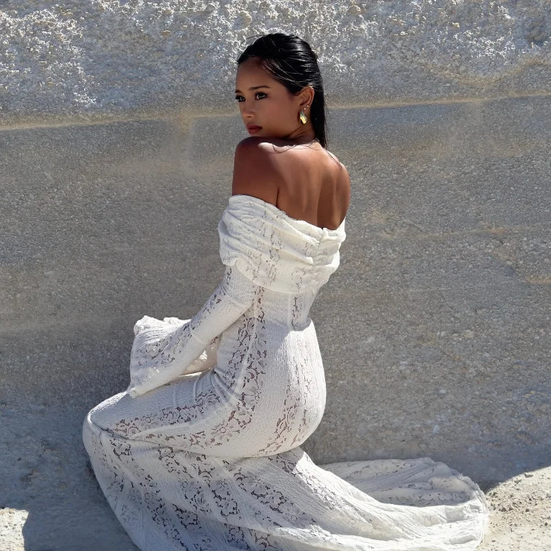 שמלת תחרה דגם לאריס