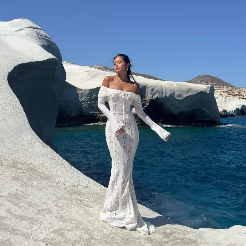 שמלת תחרה דגם לאריס