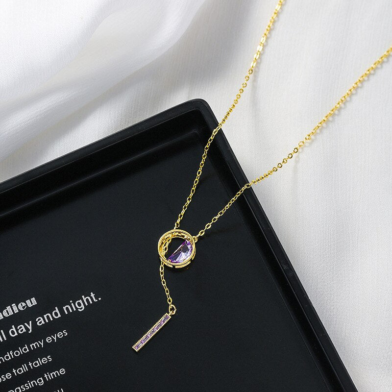 Aurora שרשרת קריסטל אלגנטית