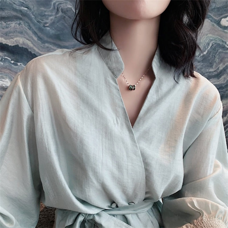 Flora שרשרת קריסטל זירקוניה