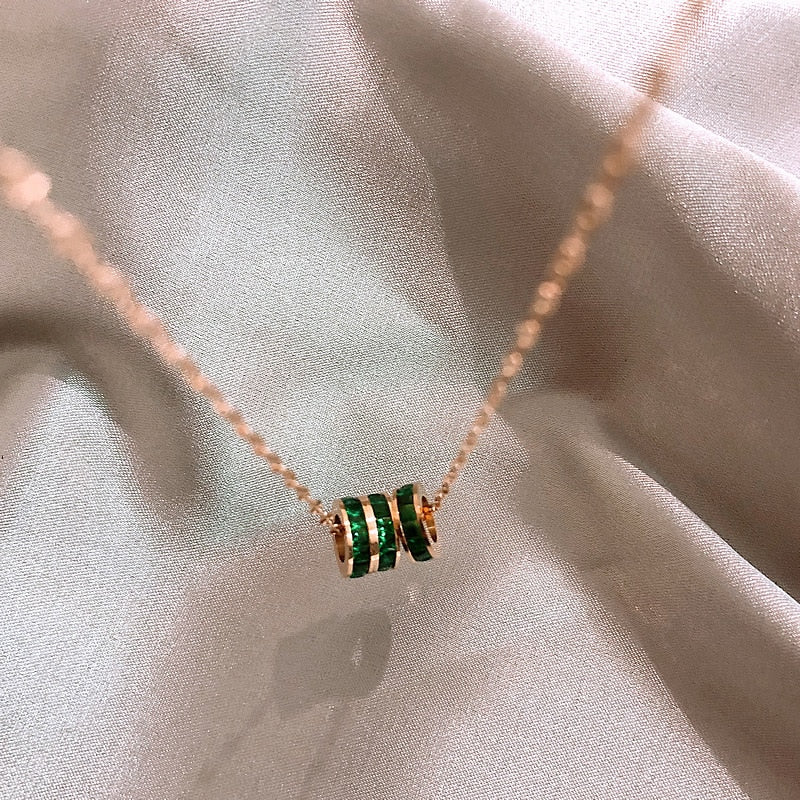 Flora שרשרת קריסטל זירקוניה